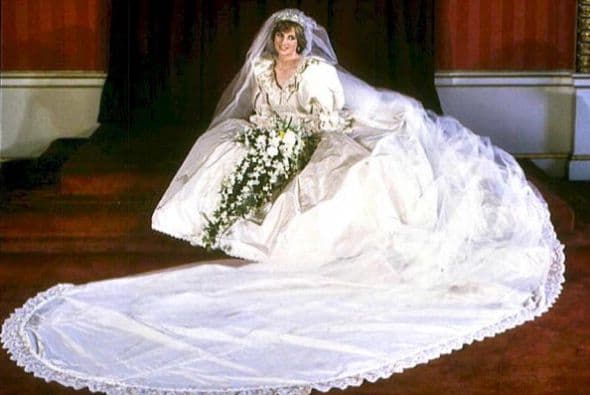 Lo mismo sucedió con el vestido de Lady Di.