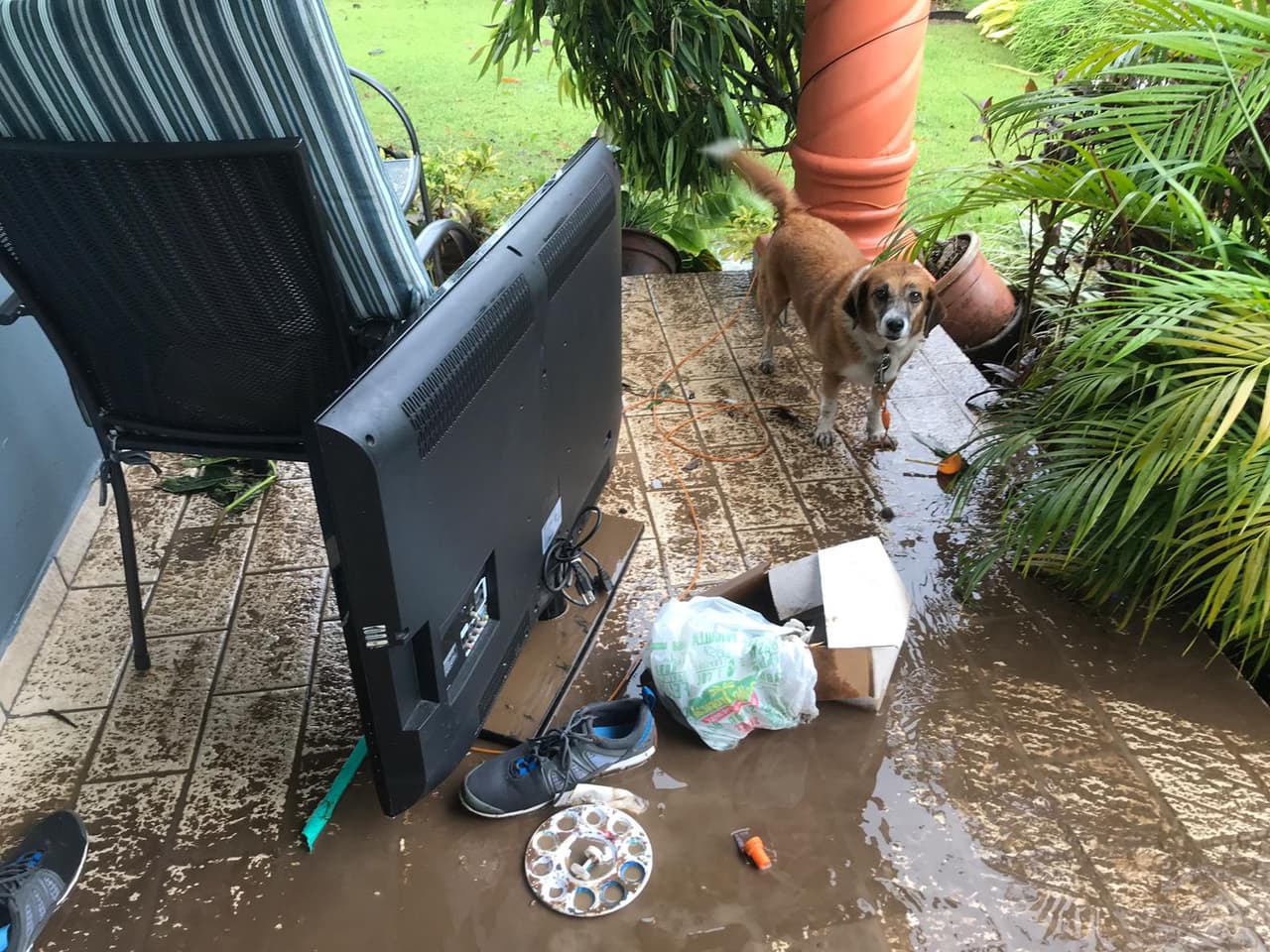A raíz de las inundaciones, residentes perdieron varias pertenencias de valor.