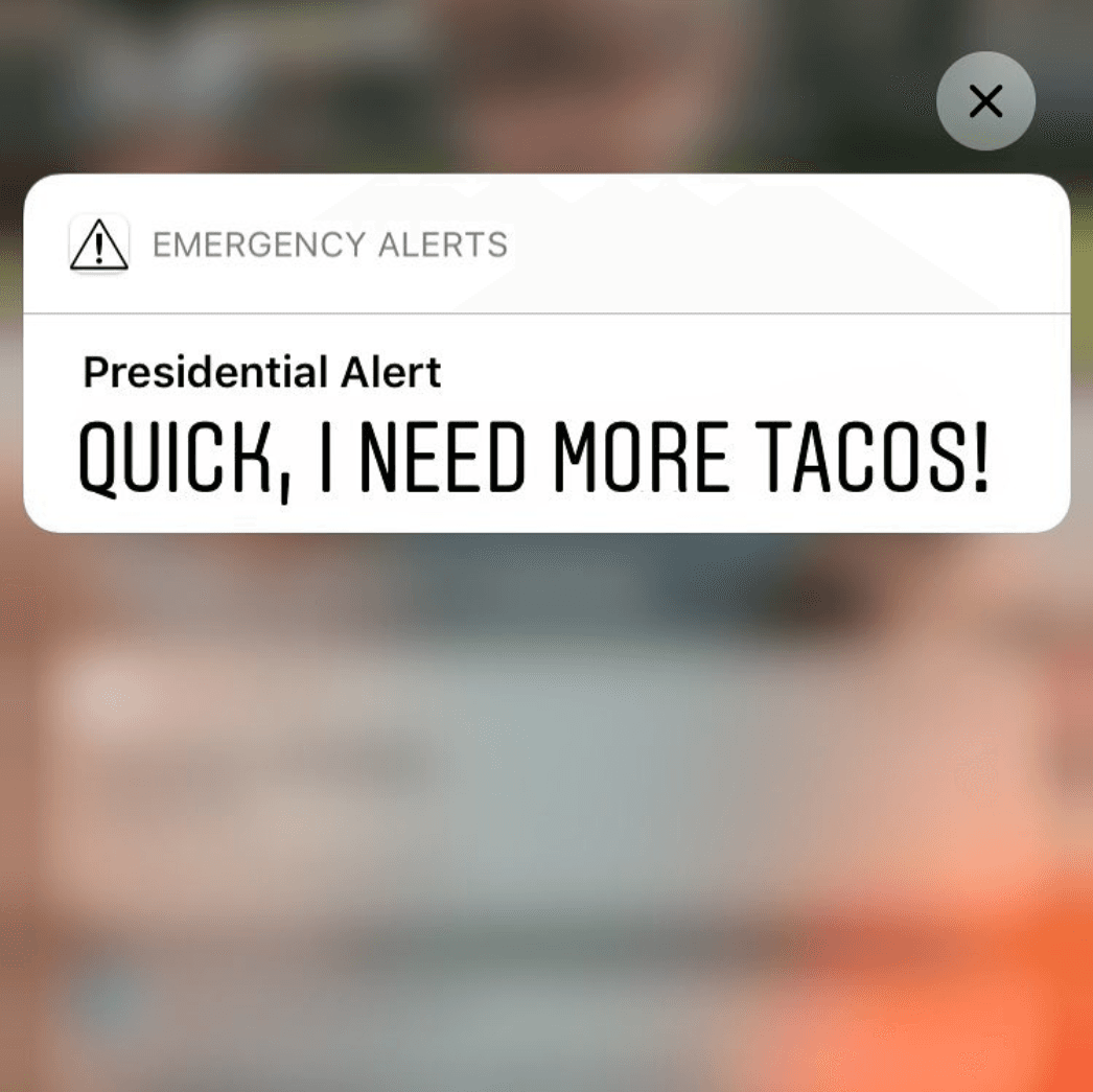 "¡Rápido, necesito más tacos!".