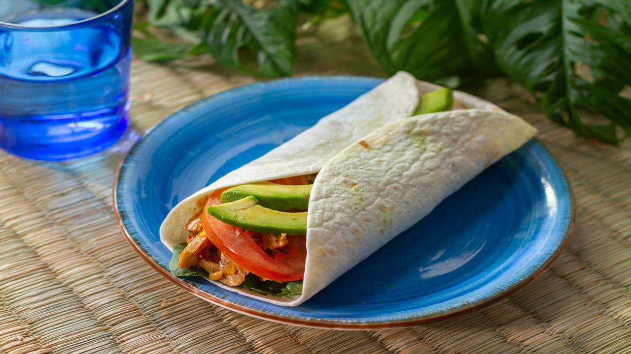 Wrap de pavo recalentado