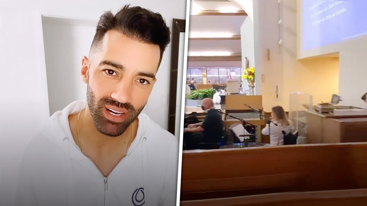 Toni Costa reaparece en la iglesia tras golpearse la cabeza con una campana