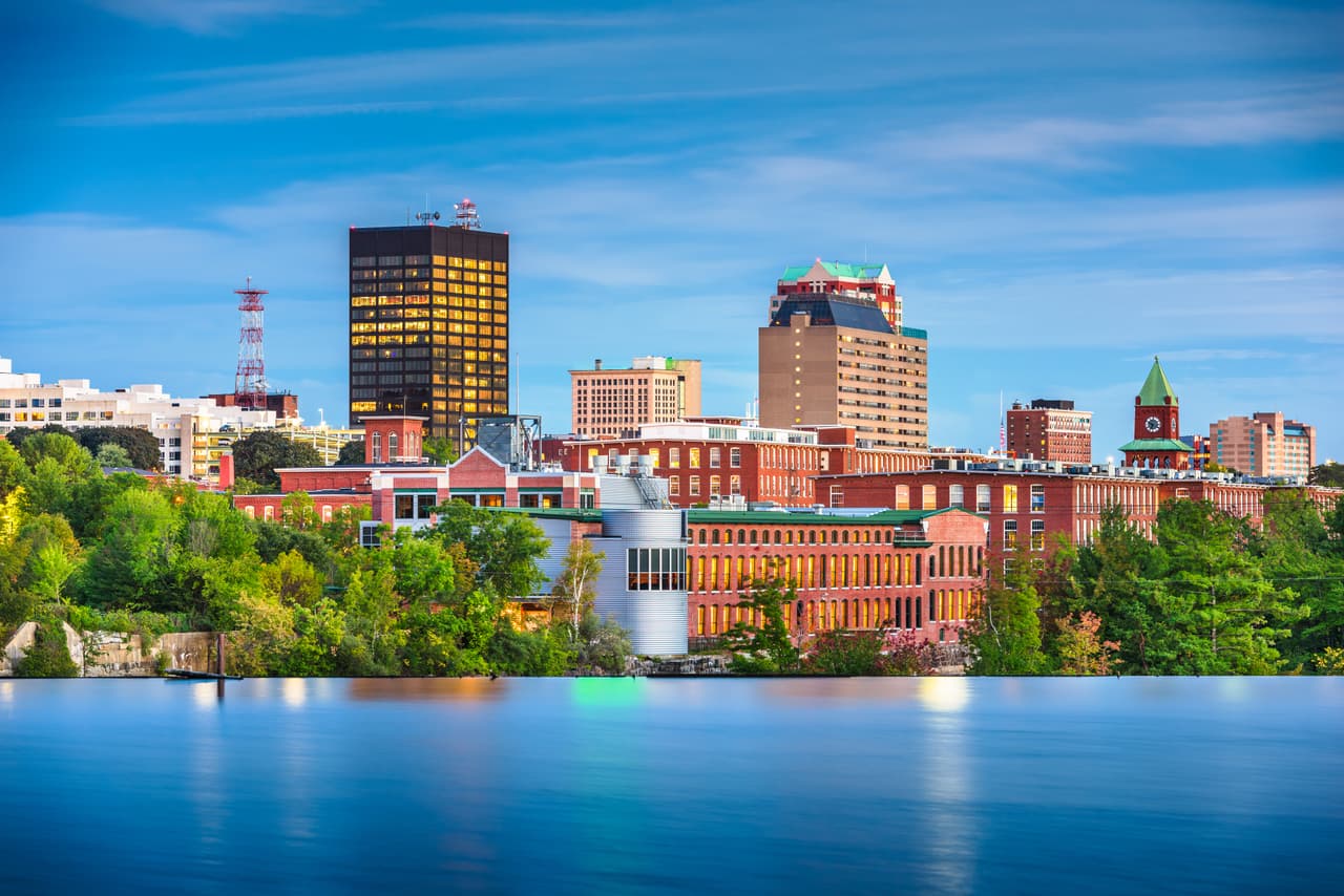 <b>47. Manchester, New Hampshire.- </b>Esta ciudad norteña, ubicada a orillas del río Merrimack, sumó 55.33 puntos.
