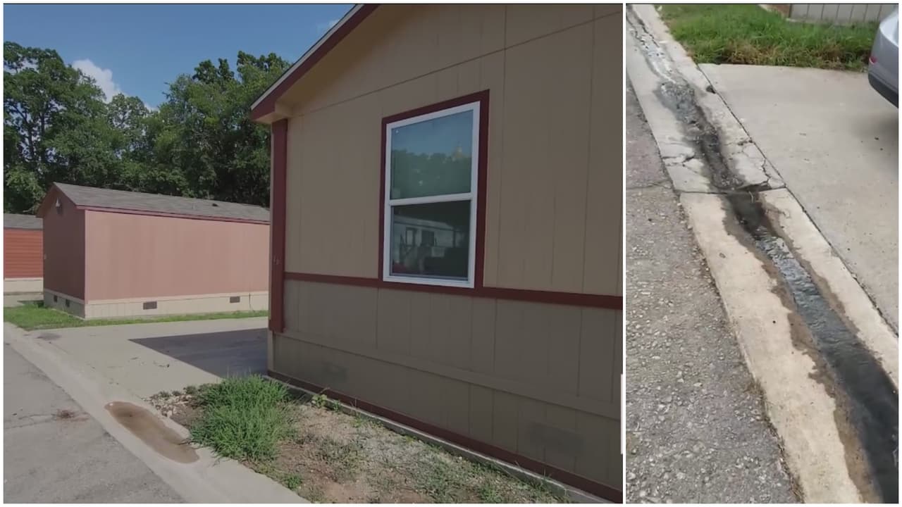Aguas negras, gusanos e insectos: los nuevos vecinos en un complejo de casas móviles en la ciudad de Forest Hill