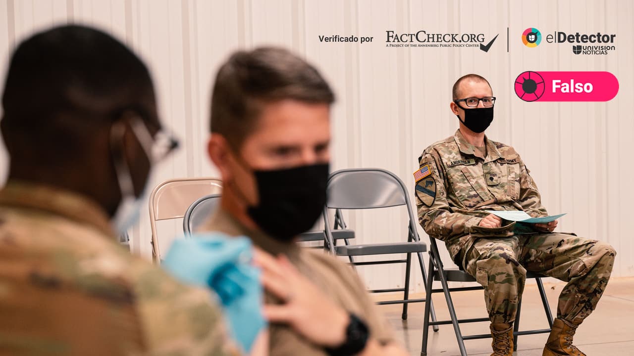 Es falso que aumentaron en 500% los casos de VIH en el ejército con las vacunas contra el covid-19