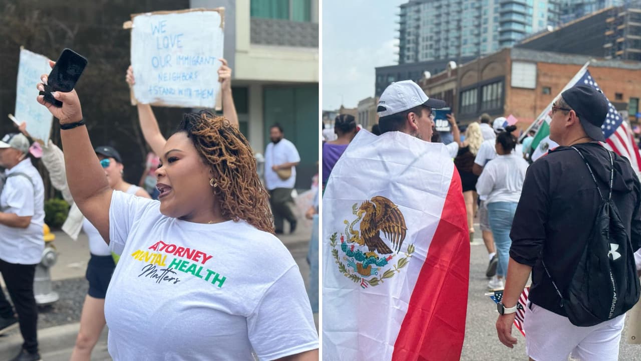 Este domingo 30 de marzo, 
<b>miles de personas recorrieron con banderas y consignas de esperanza las calles del centro de Dallas en la “Mega Marcha 2025”</b>, una movilización organizada por la Liga de Ciudadanos Latinoamericanos Unidos (LULAC) y otras organizaciones comunitarias. El evento, que tenía como objetivo 
<b>exigir una reforma migratoria bipartidista y el despido de un fiscal de ICE acusado de comentarios racistas</b>, culminó sin contratiempos frente al Ayuntamiento de la ciudad, donde líderes comunitarios y políticos dirigieron mensajes a la multitud.