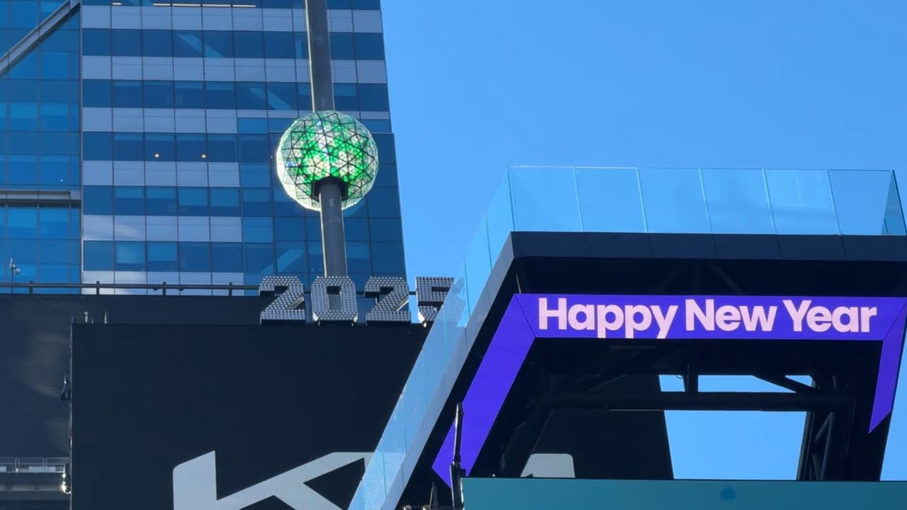 Todo listo para la celebración de Año Nuevo en Times Square
