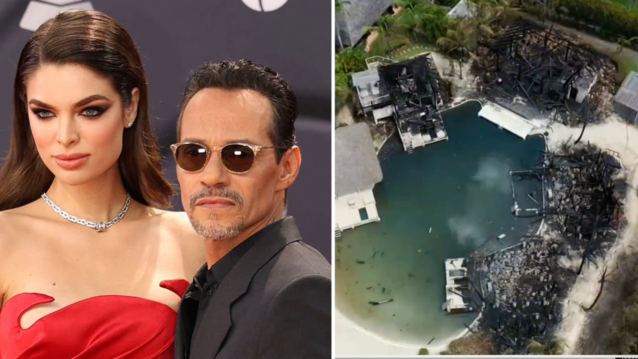 Marc Anthony y Nadia Ferreira reaparecen tras incendio de su villa: así se refugian luego del siniestro 