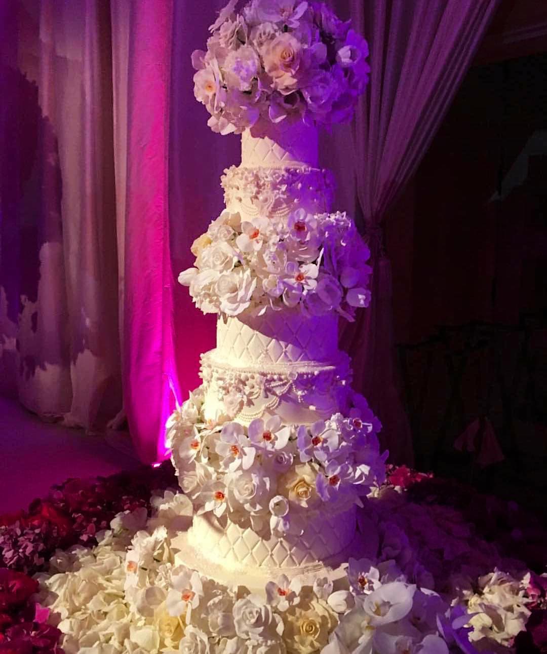 Este fue el pastel de bodas.