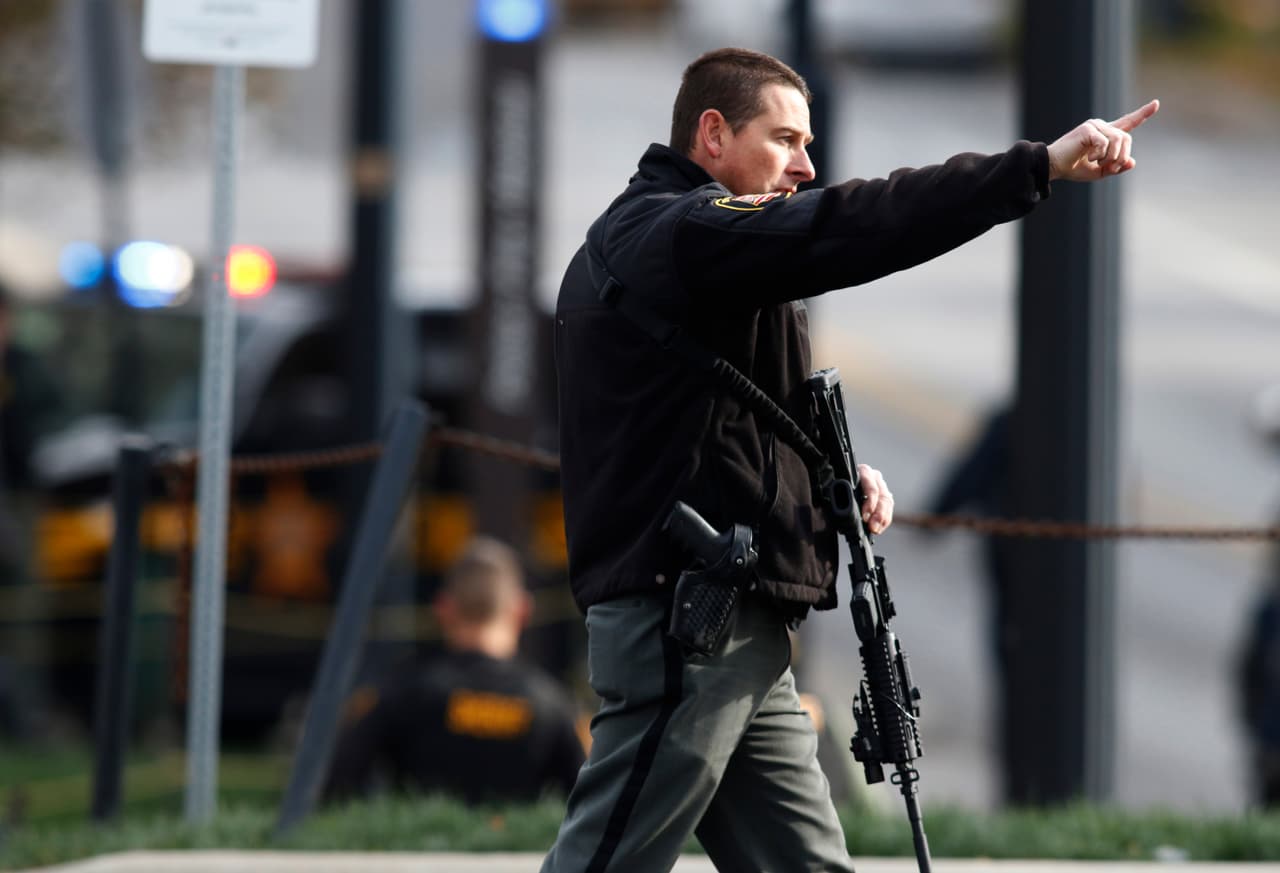 El Campus de la universidad de Ohio, donde intervino la policía.