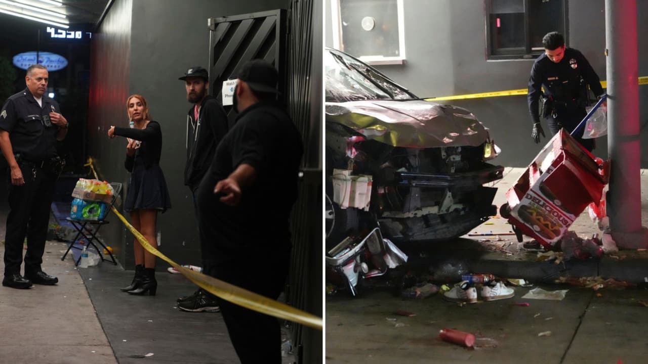 Unos 30 heridos tras un atropello múltiple afuera de una discoteca en Los Ángeles
