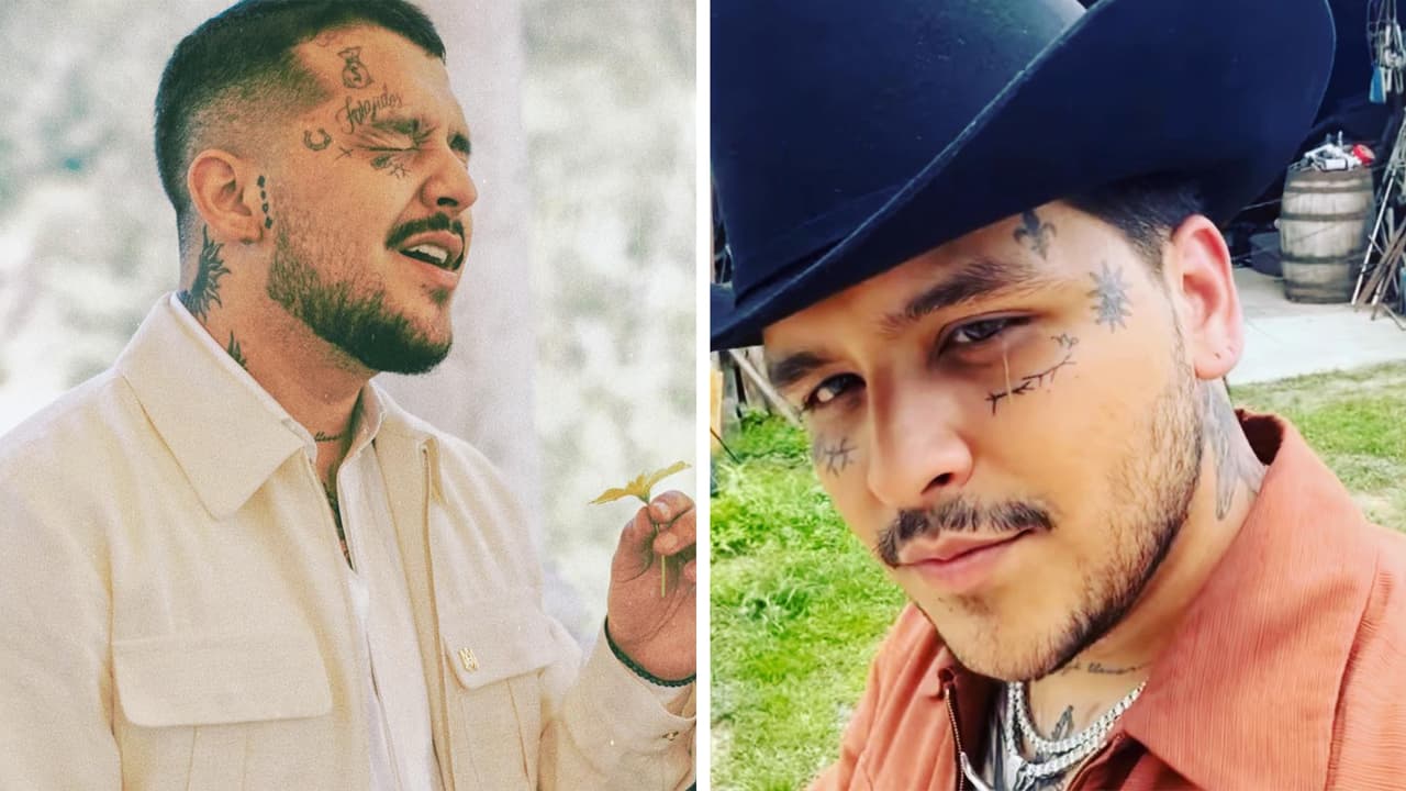 Nodal revela la razón por la que tiene cubierto el rostro de tatuajes