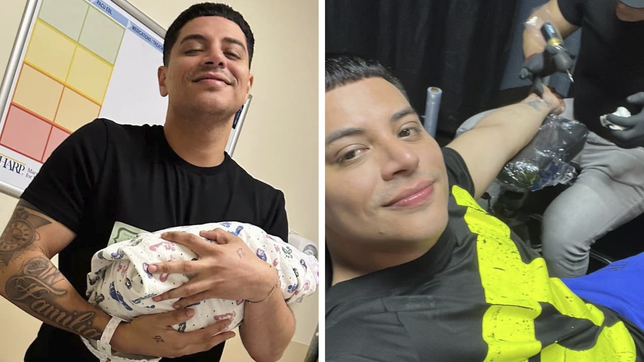 Eduin Caz se 'rayó' otra vez la piel: ¿su nuevo tatuaje es en honor a su bebé o por otra razón?