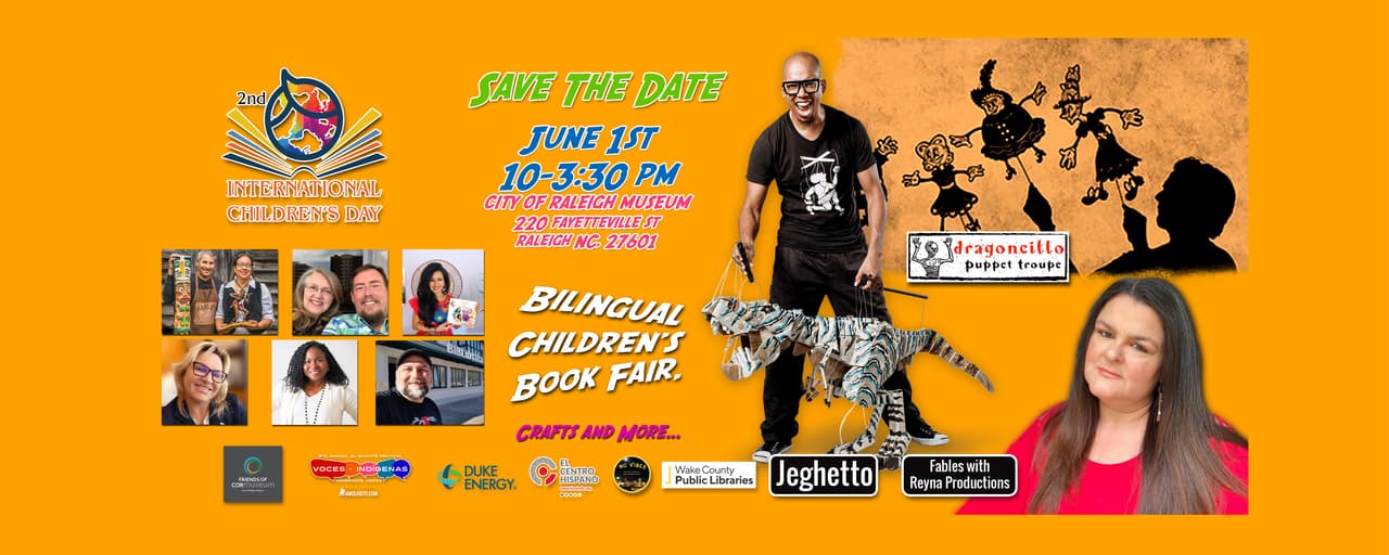 <b>Evento</b>: 2nd International Children's Day
<br>
<b>Fecha</b>: 1 de junio
<br>
<b>Lugar</b>: 220 Fayetteville St., Ste. 100. Raleigh, NC. 27601
<br>
<b>Sitio web</b>: 
<a href="https://raleighnc.gov/parks-and-recreation/news/2nd-international-childrens-day">https://raleighnc.gov/parks-and-recreation/news/2nd-international-childrens-day</a> 
<br>
<br>Los Amigos del Museo de la Ciudad de Raleigh en colaboración con Artist Studio Project y NC Vibes realizarán el 2do Día Internacional Anual del Niño. Este evento está destinado a niños de todas las edades, desde preescolar hasta personas mayores. Será un día lleno de diversión gratis de narración de cuentos, canto y manualidades para toda la familia.
