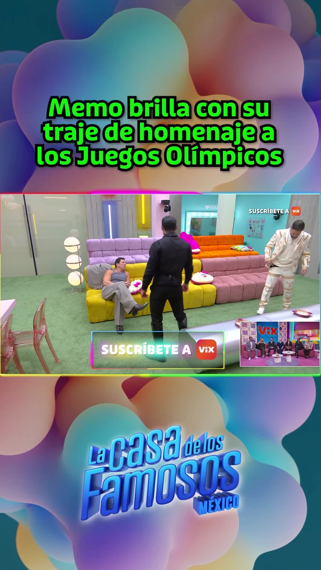 Memo brilla con su traje de homenaje a los Juegos Olímpicos