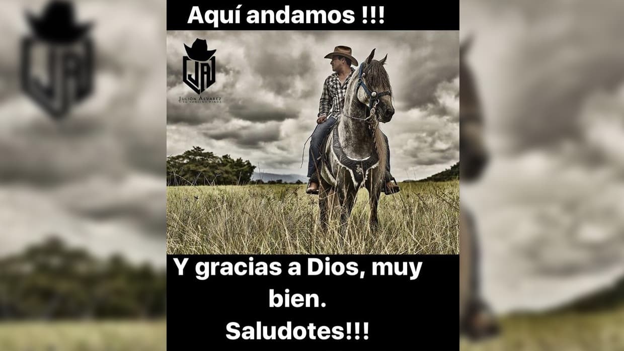 Y con este mensaje, Julión Álvarez le respondió a sus seguidores.