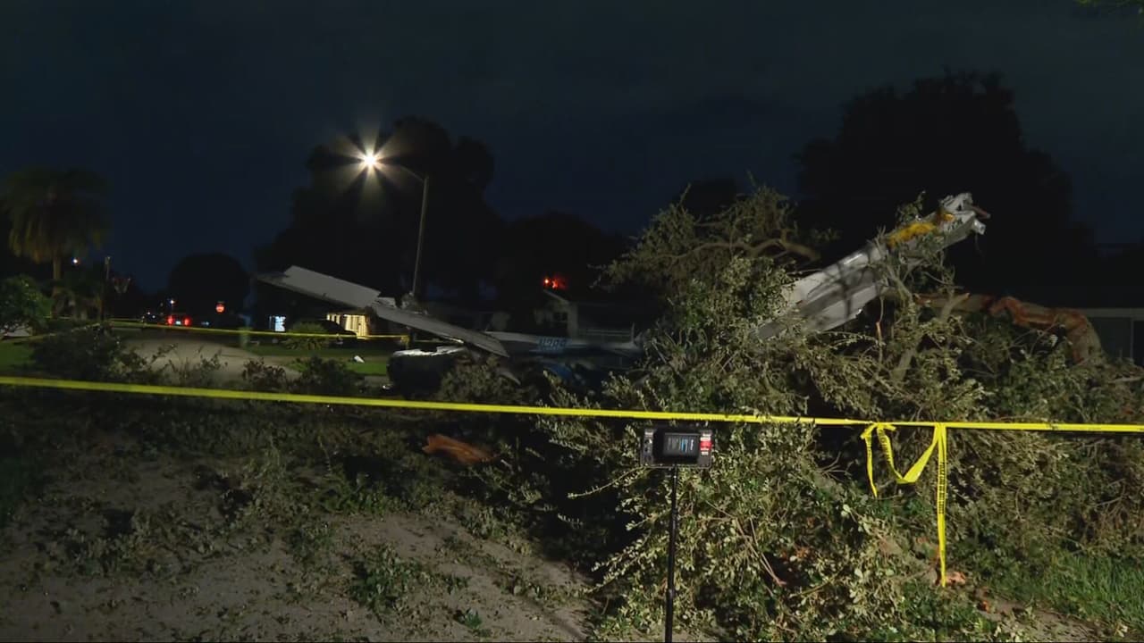 Avioneta se estrella en un vecindario de Pembroke Pines dejando varios heridos