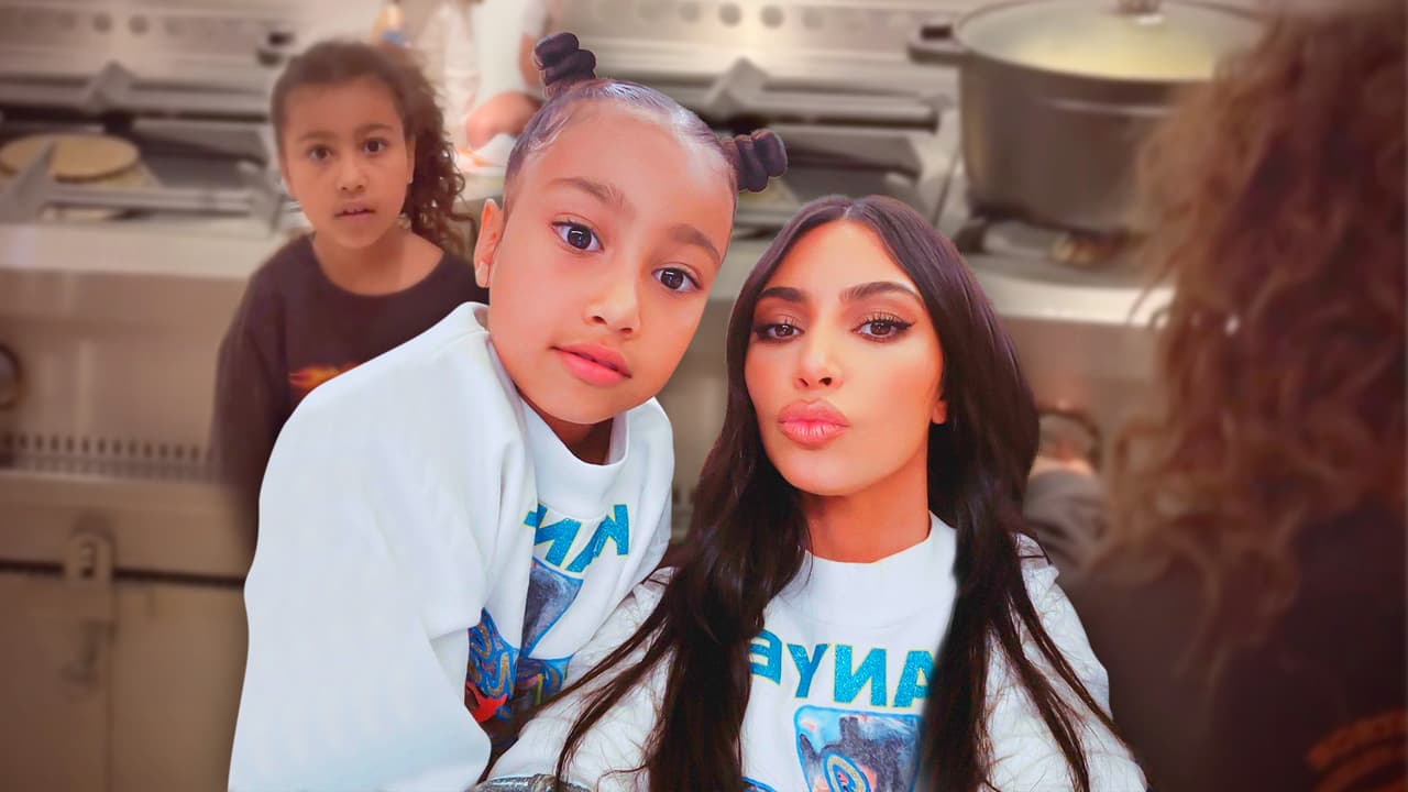 Como cocinera, a la hija mayor de Kim Kardashian le va mejor pintando