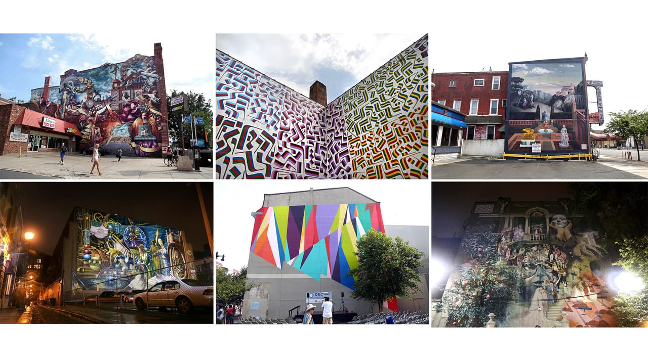 Murales en el centro de Filadelfia.