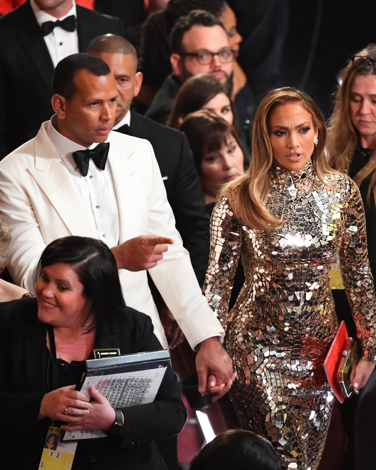 Jennifer López y Álex Rodríguez pasearon de la mano por los Oscar 2019.
