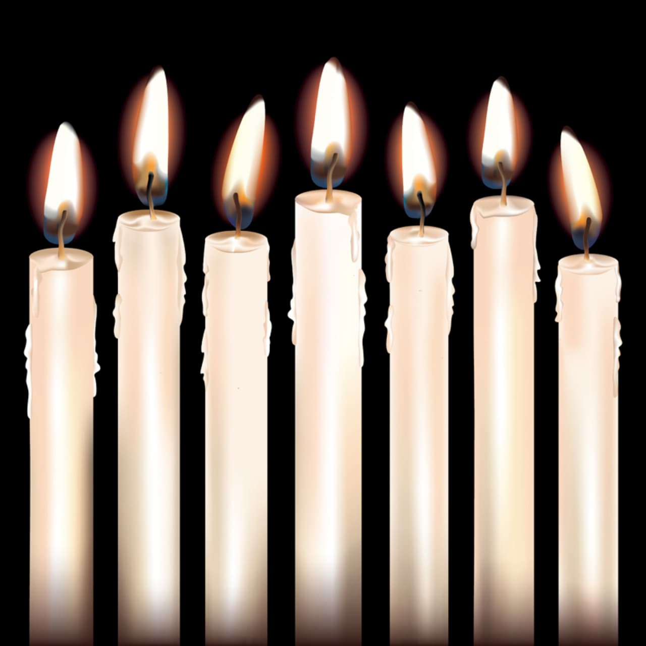 Necesitas antes que nada siete velas blancas, el símbolo de la pureza por excelencia.