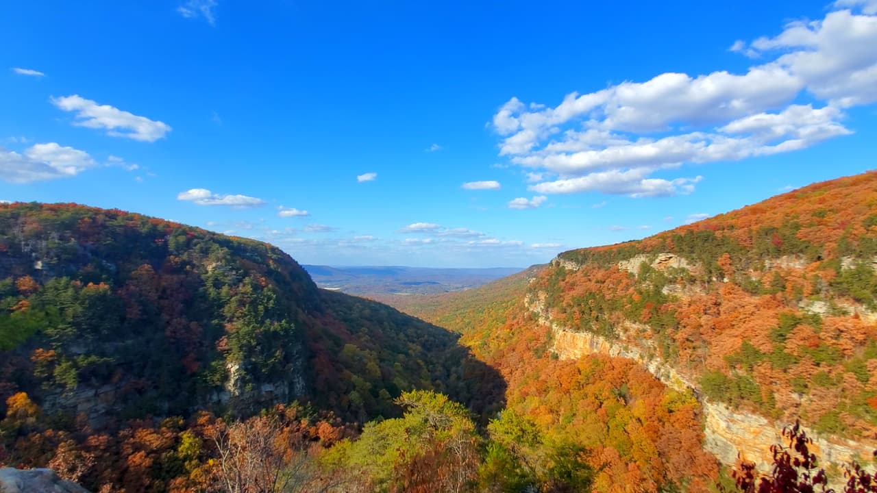 <b>DESTINO BONUS:</b>
<br>
<br>
<b>Cloudland Canyon State Park (Rising Fawn)</b>: 
<br>
<b>Sitio web</b>: 
<a href="https://gastateparks.org/CloudlandCanyon">https://gastateparks.org/CloudlandCanyon</a> 
<br>
<a href="https://maps.app.goo.gl/EjqBZ3mfRnn2x2tk9"><b>Cómo llegar</b></a>
<b> </b>
<br>
<br>Ubicado a unas 120 millas en auto al noroeste de Atlanta, Cloudland Canyon State Park es uno de los parques estatales más grandes y pintorescos de Georgia.
