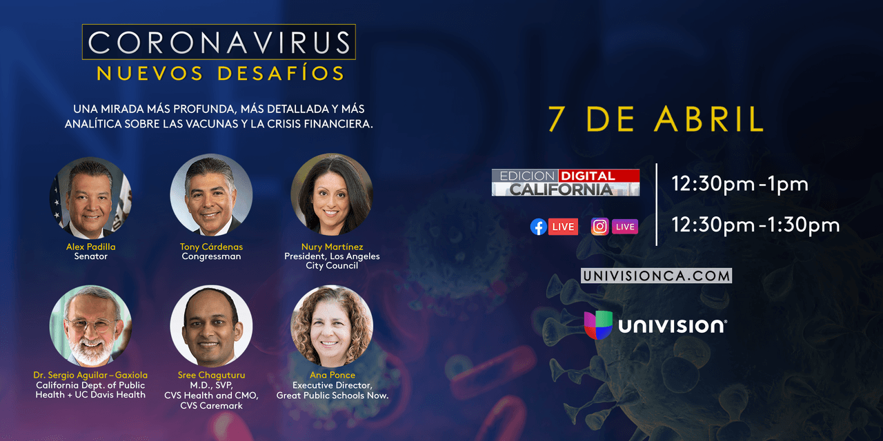 Foro Informativo: coronavirus y los nuevos desafíos de la pandemia en California