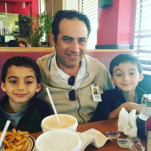 Junto a ella, el actor de 51 años procreó a los gemelos Luca y Julián.