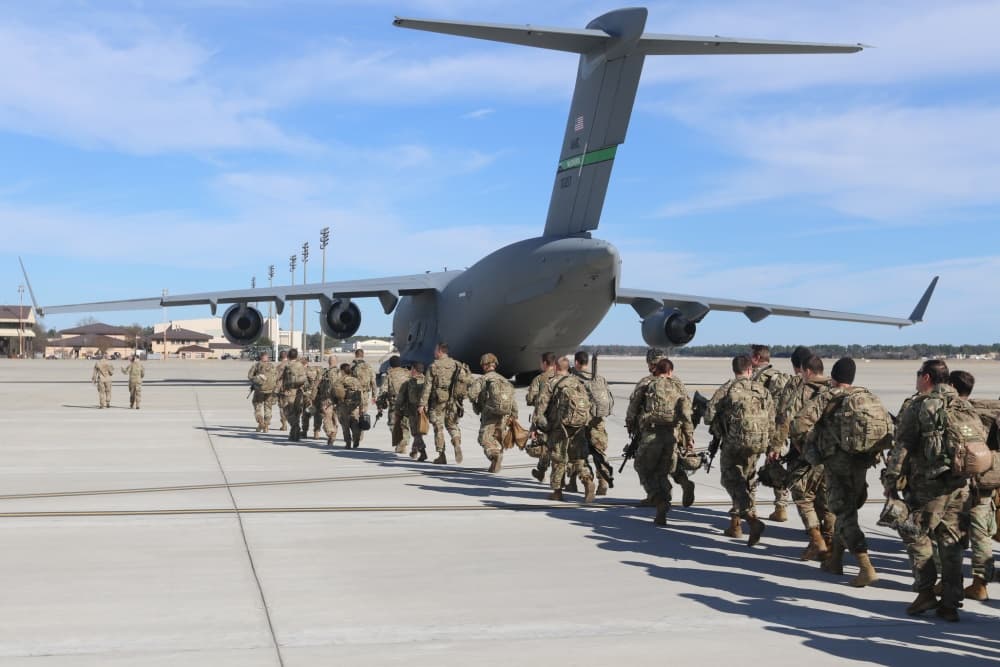 La 82 División Aerotransportada con sede en Fort Bragg confirmó el despliegue de 650 soldados