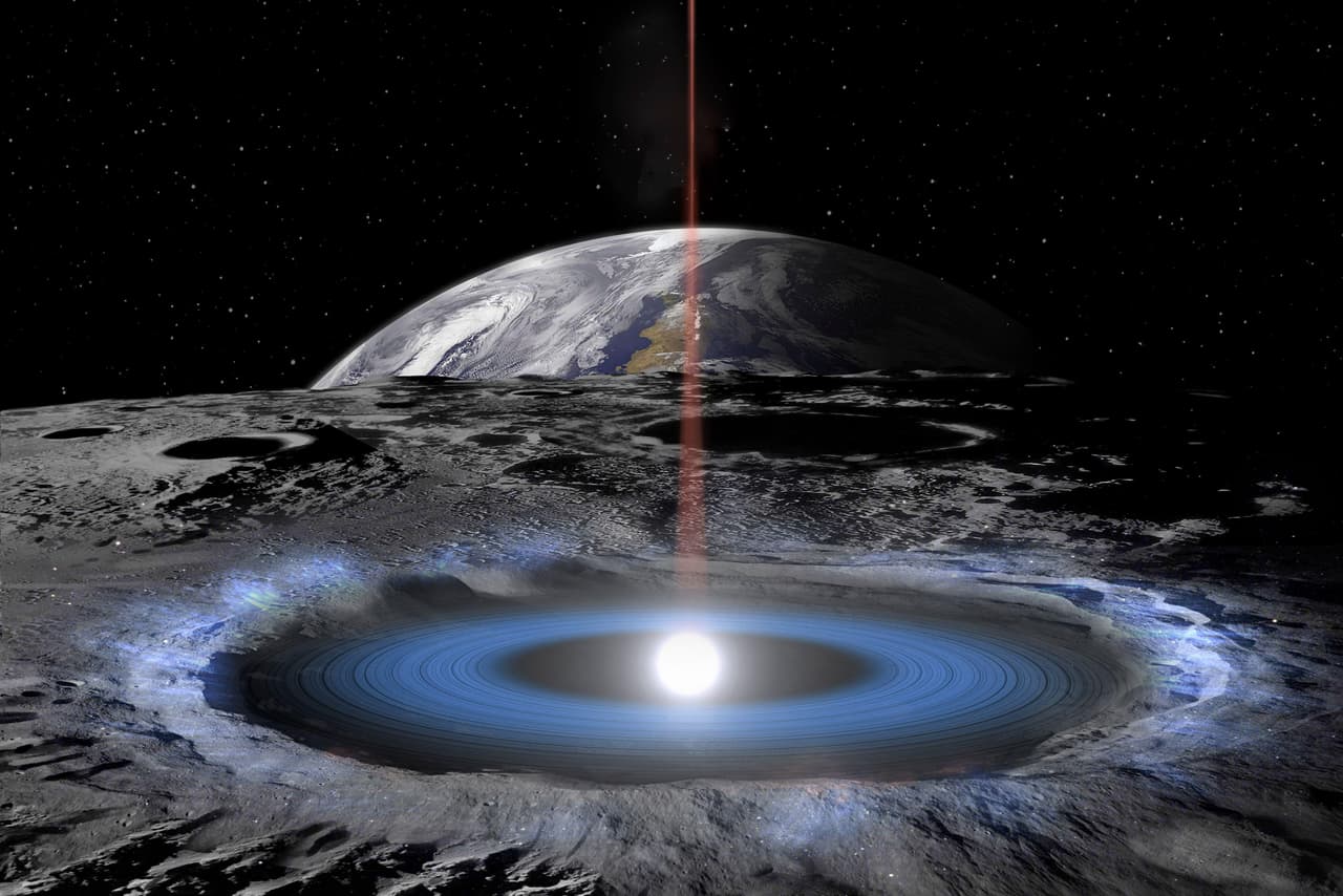 La teoría de la Luna hueca.