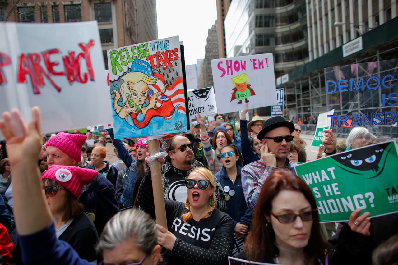 Los organizadores dijeron que los eventos se desprendieron de la marcha de mujeres que tuvo lugar el día siguiente de la juramentación de Trump.