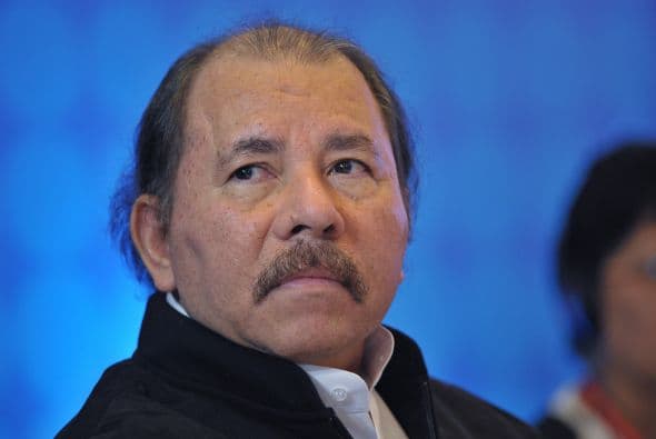El mandatario de Nicaragua, Daniel Ortega, en el encuentro con SICA.