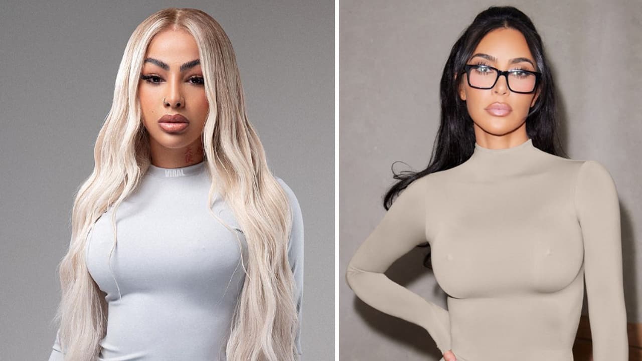 Tunden en redes a Yailin por su nueva línea de ropa y la acusan de plagiar a Kim Kardashian
