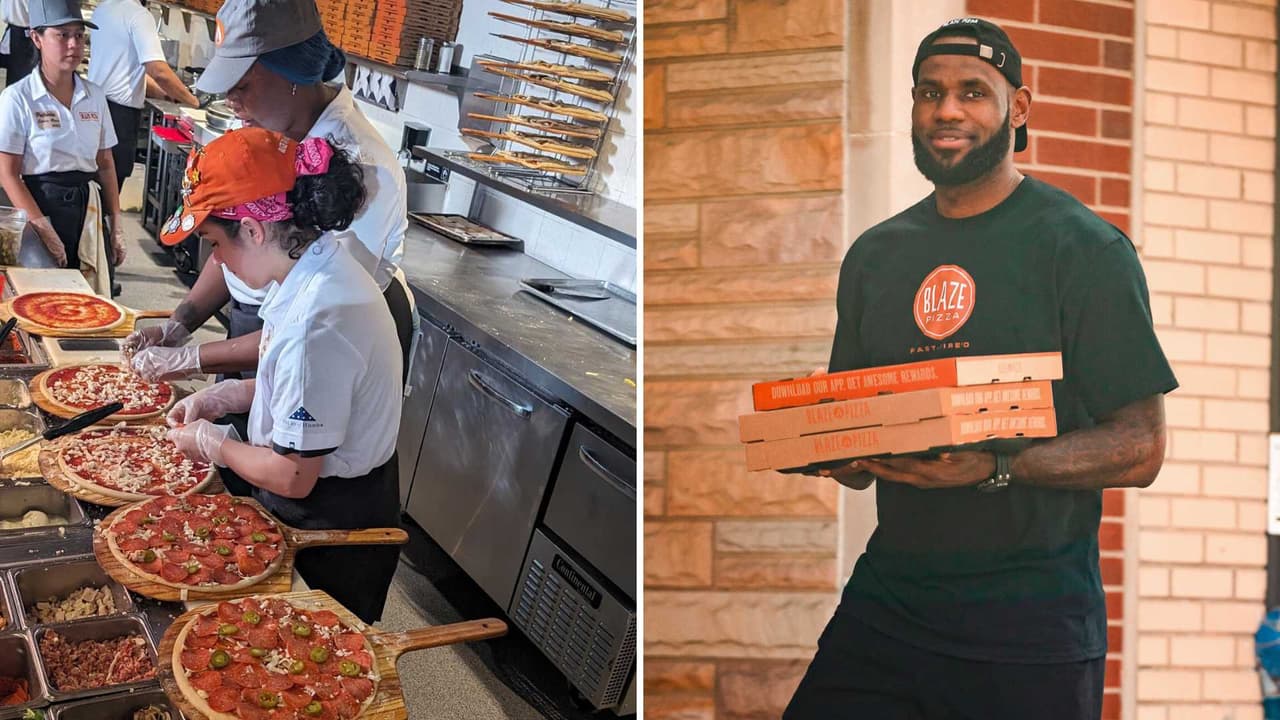Blaze Pizza, la pizzería de LeBron James, deja su sede en California y se muda a Atlanta