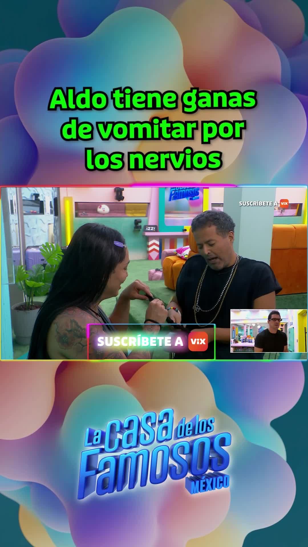 Aldo tiene ganas de vomitar por los nervios
