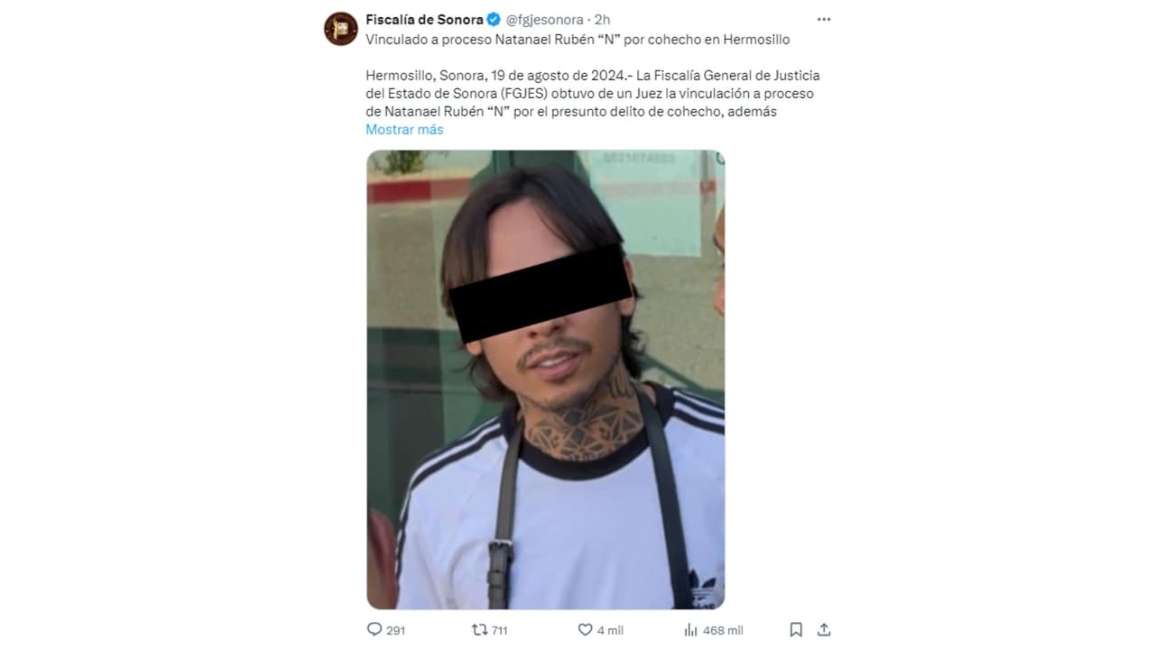 Natanael Rubén se presentó ante las autoridades protegido por un amparo que impide que sea detenido.