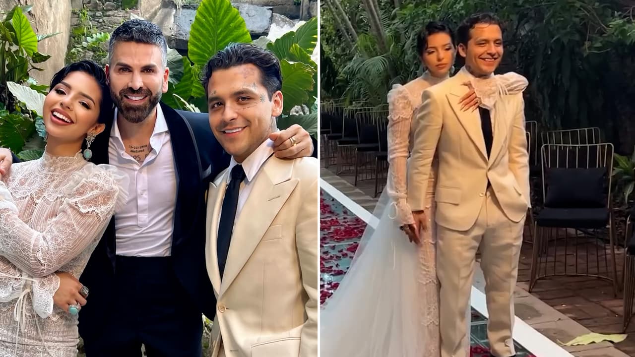 El video inédito de la boda de Nodal y Ángela Aguilar tomado por su “cómplice”