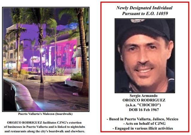 Sergio Armando Orozco Rodríguez es uno de los operadores del CJNG en Puerto Vallarta.