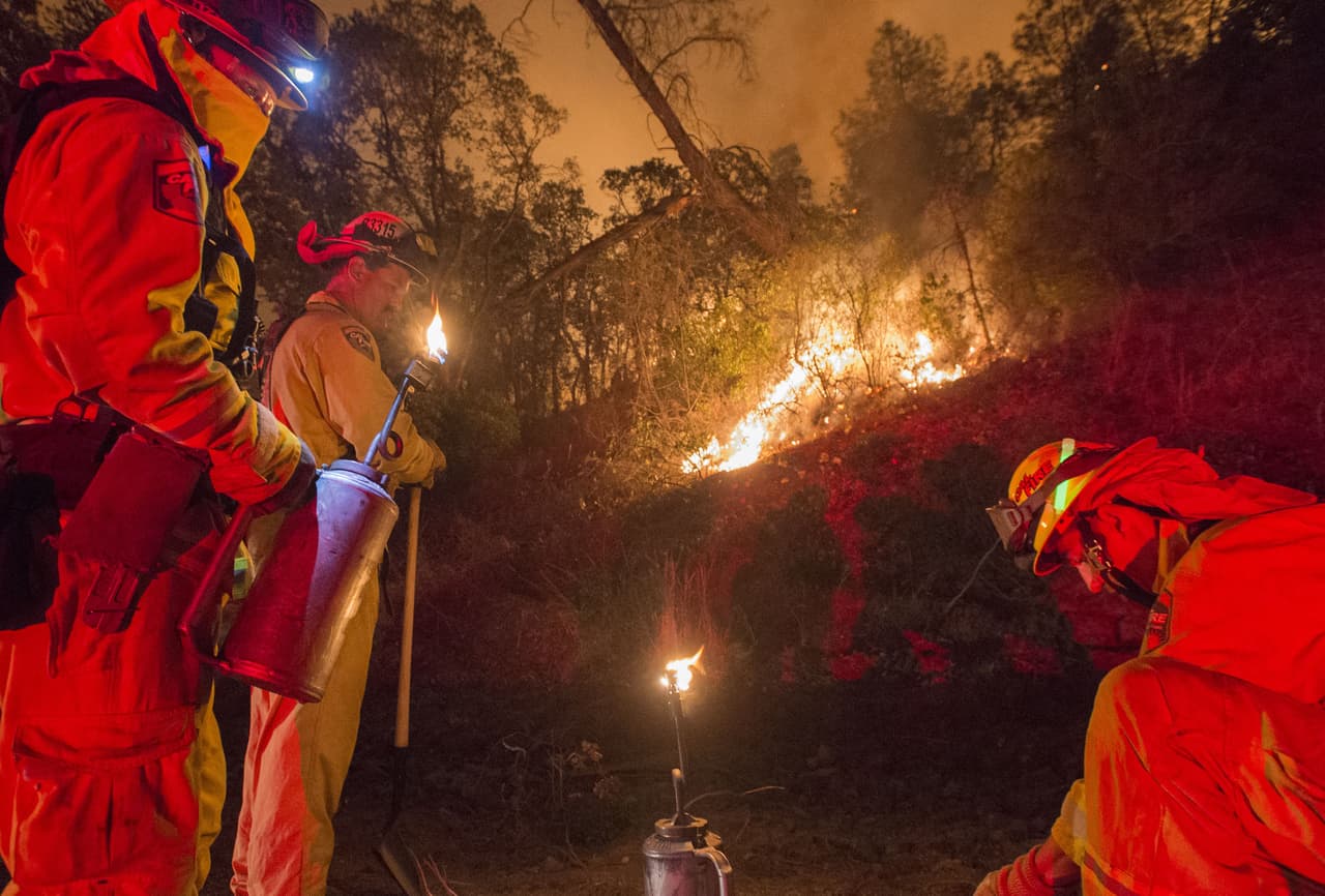 Al menos 24 incendios han consumido bosques y casas de la región.