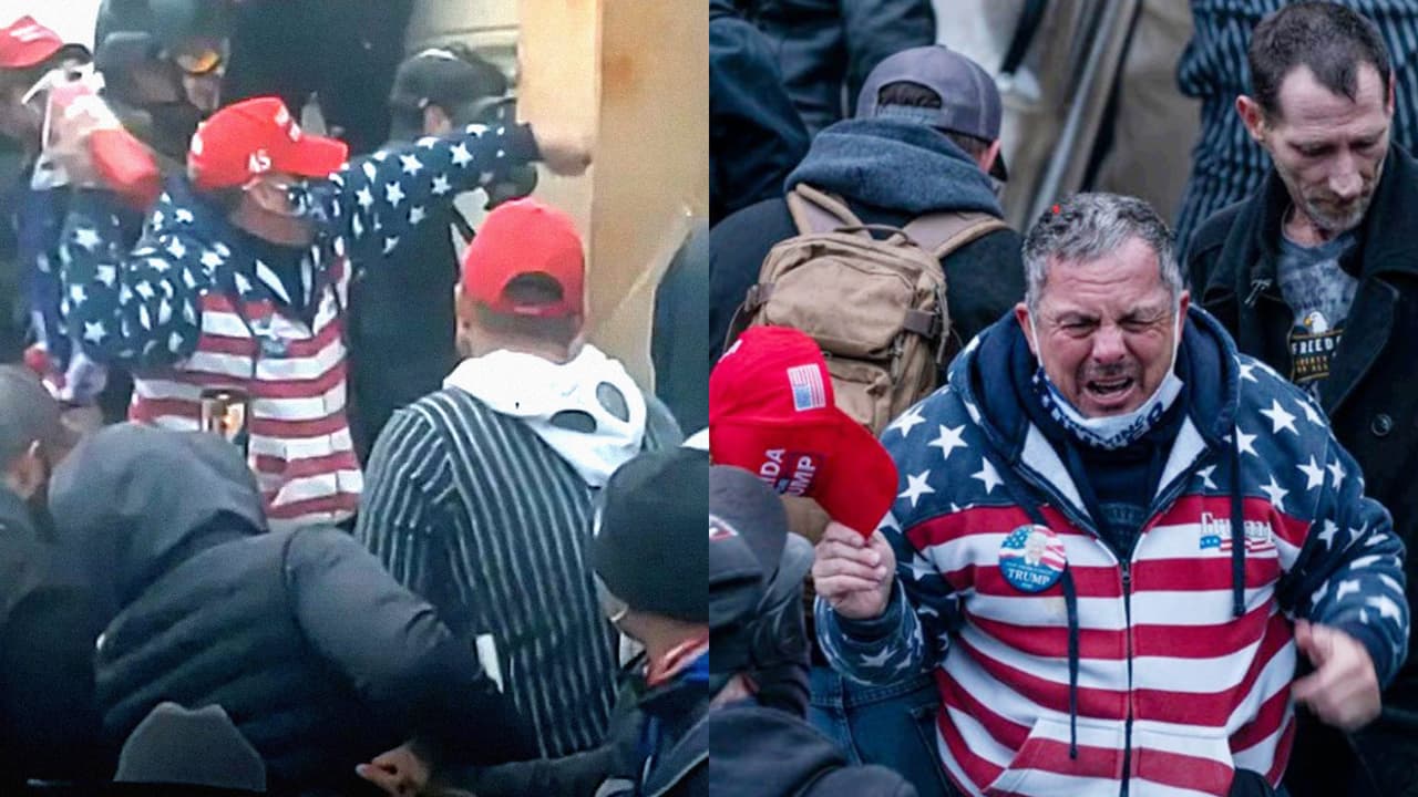<b>Robert Palmer</b>
<br>
<br>Este manifestante agredió a varios oficiales de la policía del Capitolio con un extintor de fuego. El 17 de diciembre la jueza Tanya Chutkan lo condenó a 
<a href="https://www.washingtonpost.com/dc-md-va/2021/12/17/palmer-sentenced-fire-extinguisher-jan-6/"><u>63 meses de cárcel</u></a>, más de cinco años, la condena más severa hasta el momento por el asalto al edificio del Congreso.
<br>
<br>Palmer dijo en su audiencia que estaba “
<a href="https://www.theguardian.com/us-news/2021/dec/23/capitol-rioters-severe-sentences-reprimands-judges"><u>realmente avergonzado</u></a>” de su comportamiento, y agregó que estaba “absolutamente devastado” al ver la “frialdad y el cálculo” que utilizó para atacar a la policía del Capitolio.