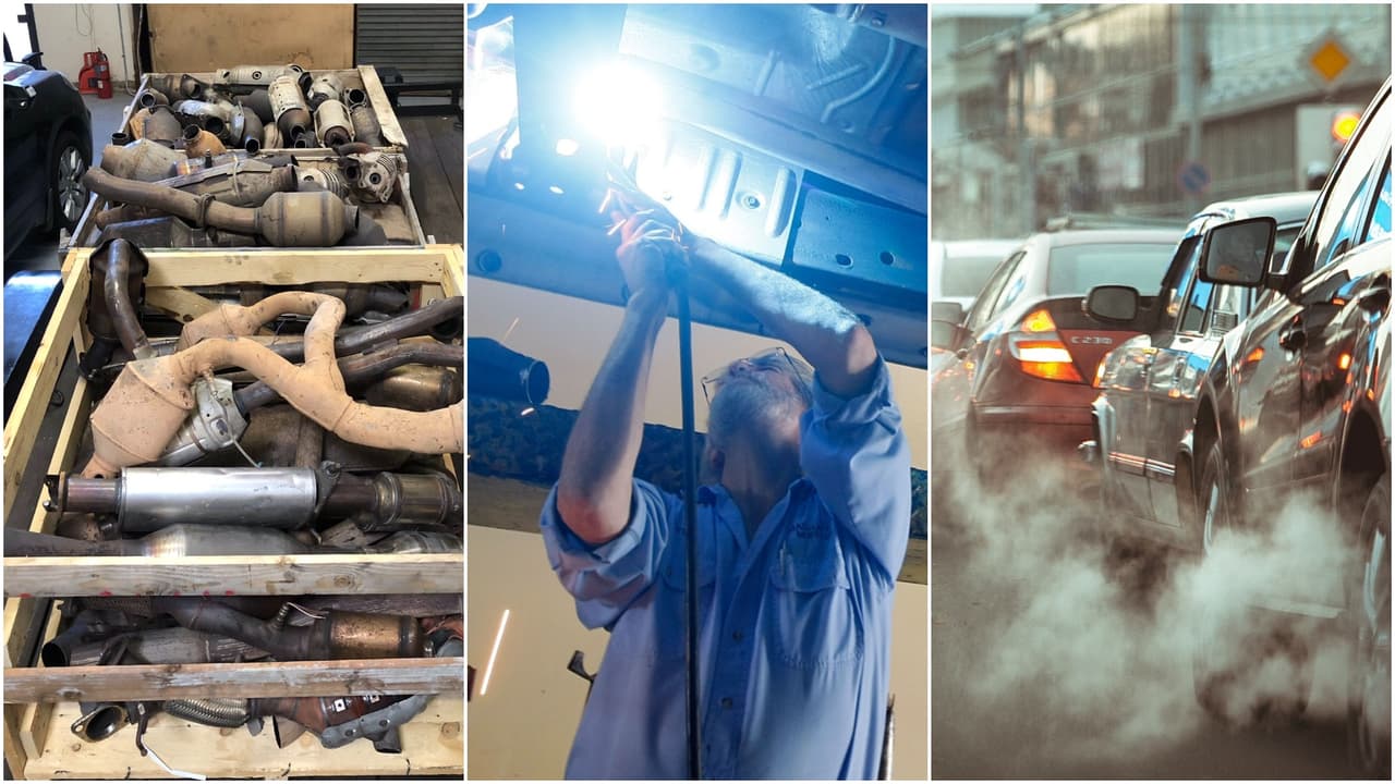 3) Considera la posibilidad de soldar el convertidor catalítico al bastidor del automóvil. 
<br>