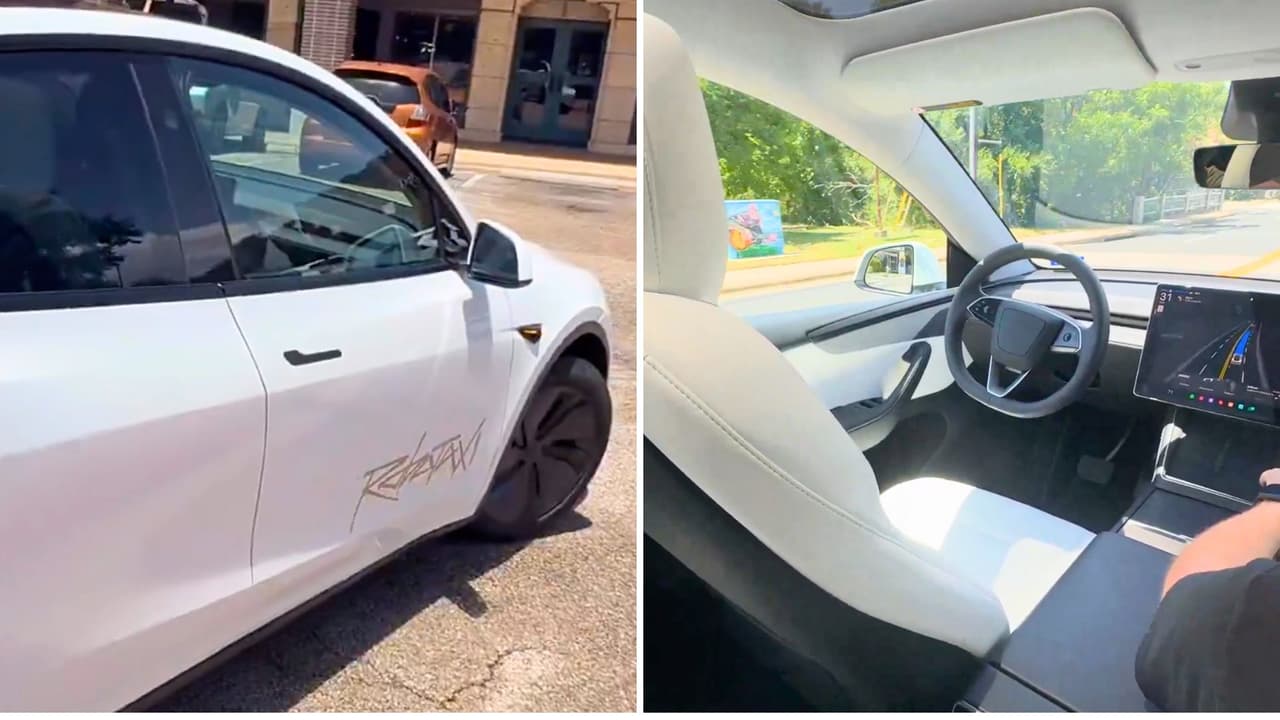Ni volante, ni conductor: Elon Musk ya puso a rodar sus robotaxis de Tesla en Austin
