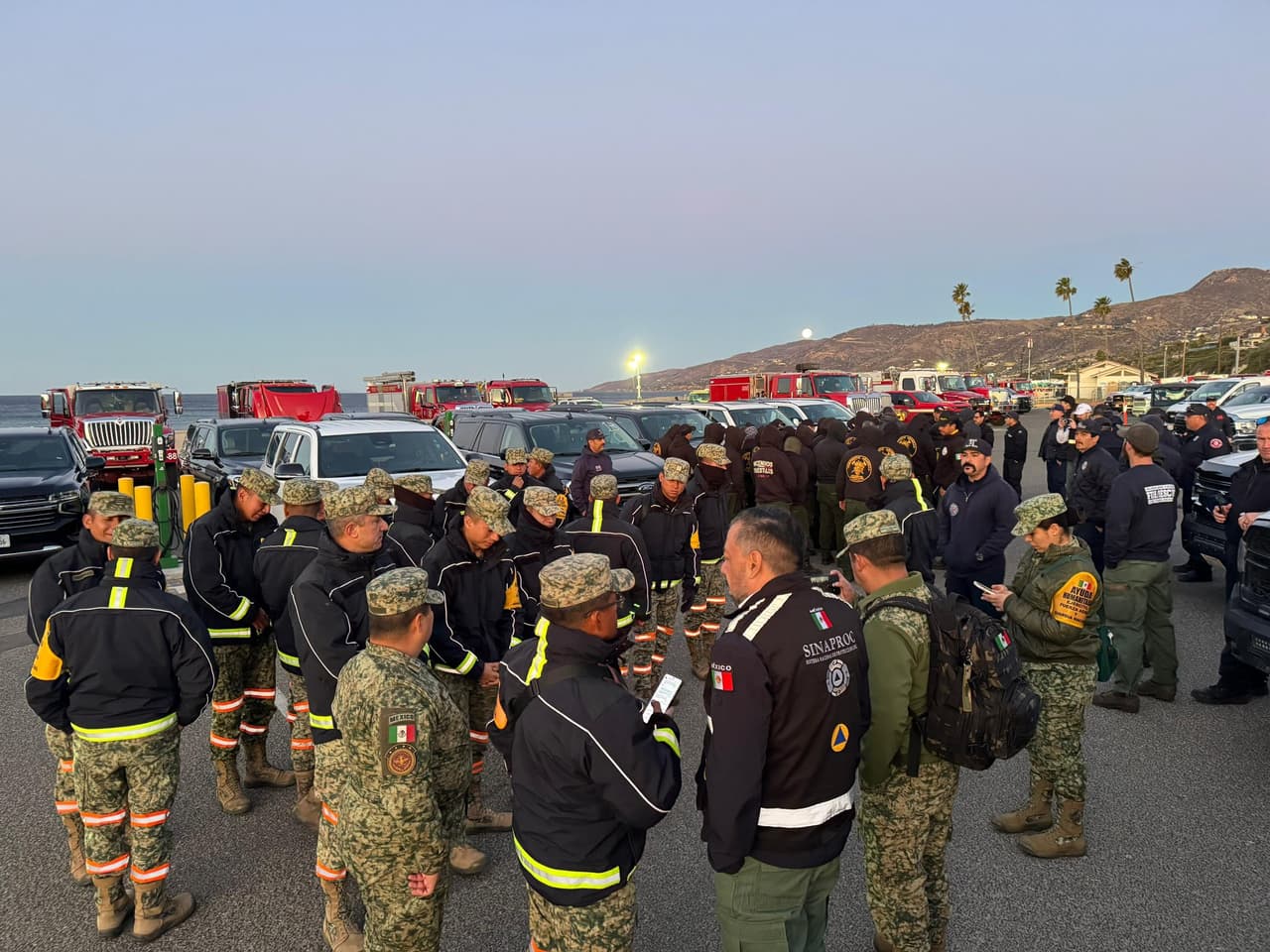 <b>Zona de operación</b>
<br>Los especialistas trabajan en Palisades, una de las áreas más afectadas por los incendios en el 
<a href="https://www.univision.com/local/los-angeles-kmex/arrestos-por-originar-incendios-en-los-angeles-hispano-entre-los-detenidos">sur de California.</a>