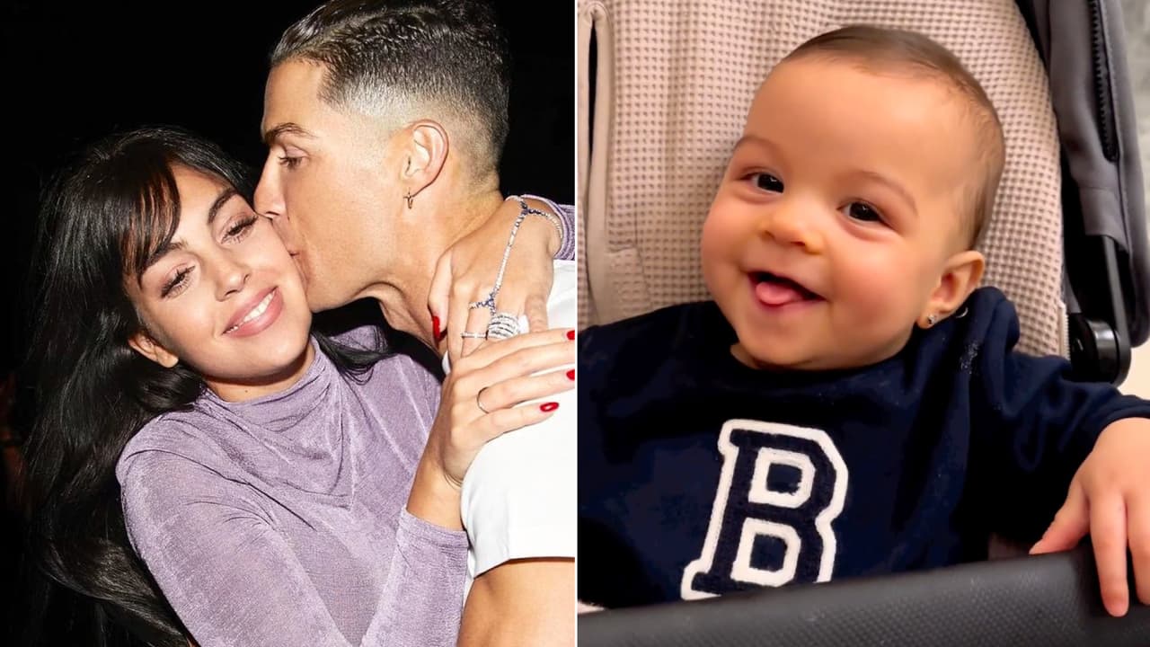 A la bebé de Georgina y Ronaldo le da un ataque de risa con su hermanito: los fans quedaron enamorados