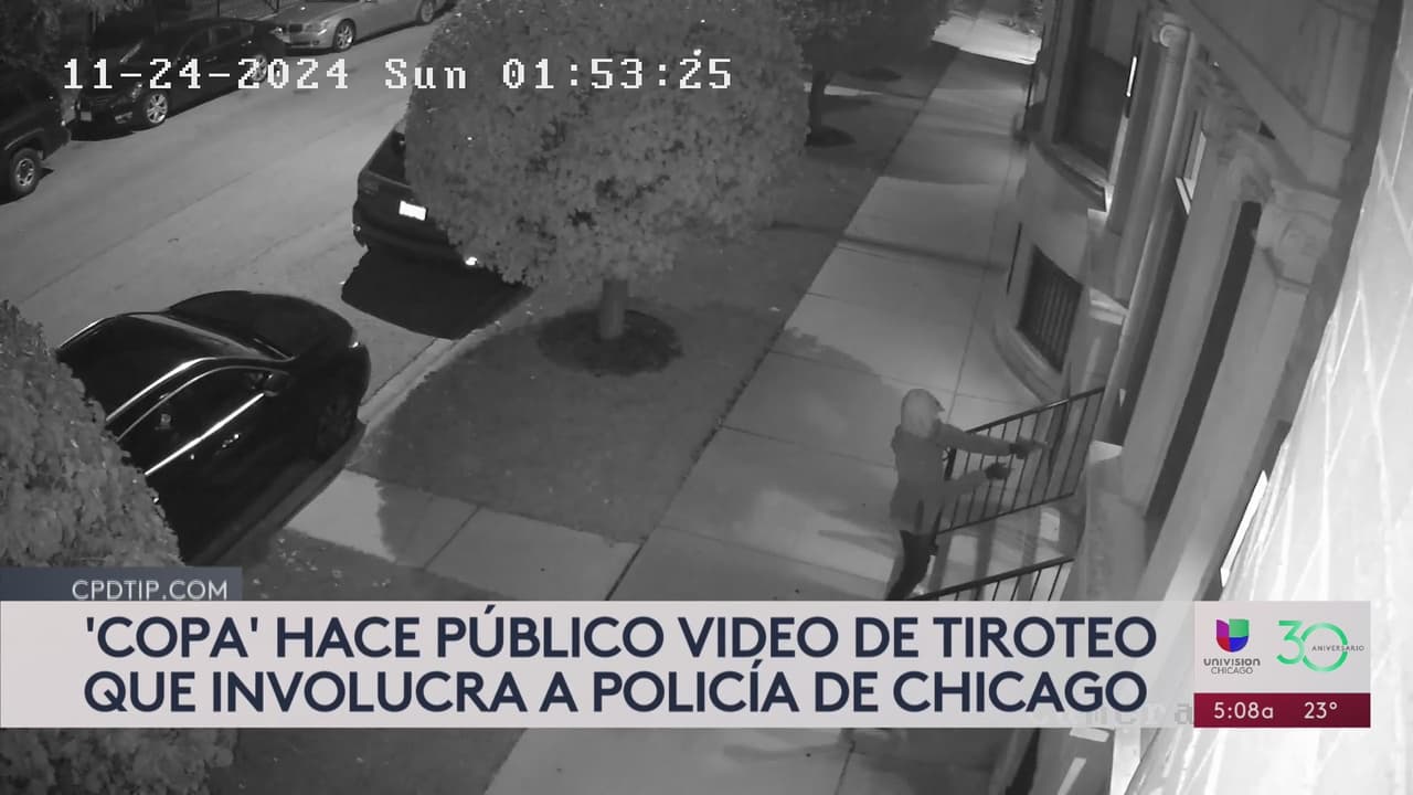 Revelan video de un tiroteo entre un oficial fuera de servicio y una persona armada al sur de Chicago