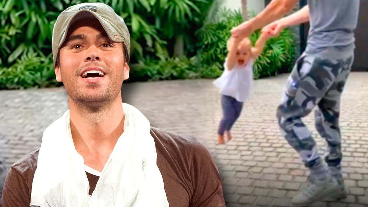 El tierno video de Enrique Iglesias y su pequeña hija donde hay baile, canto y algo de matemáticas