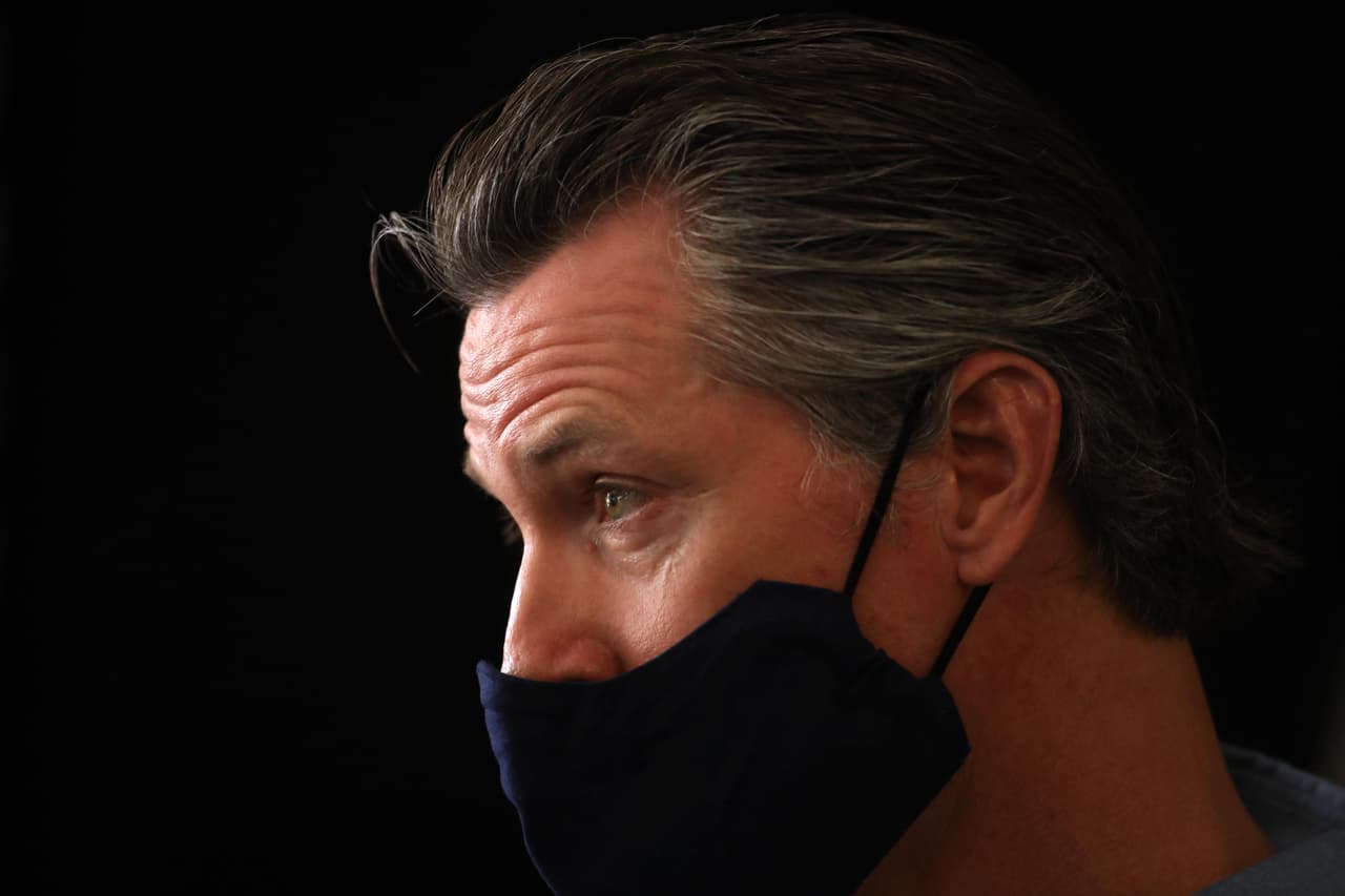 ✅ 
<b>California |</b> FEMA anunció el 21 de agosto de la aprobación de los fondos a este estado. En la foto, su gobernador, el demócrata Gavin Newsom, en una entrevista el 3 de junio pasado.