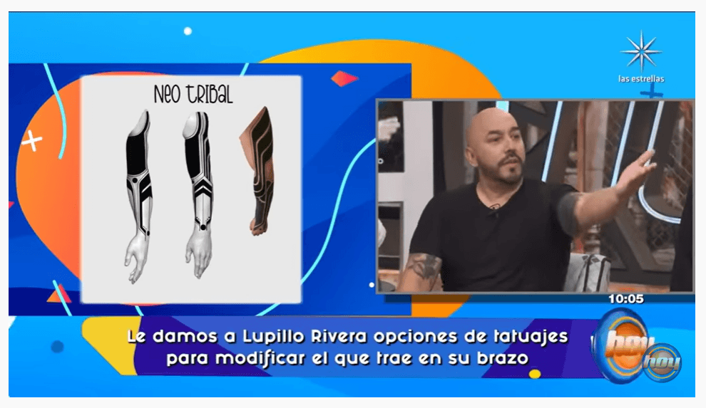 Uno de los tatuadores le dio tres opciones: "Un 
<b>estilo neotradicional</b>, curamos la mancha, la protegemos y a parte podemos hacer algo mucho más estético", explicó Aric.
<br>