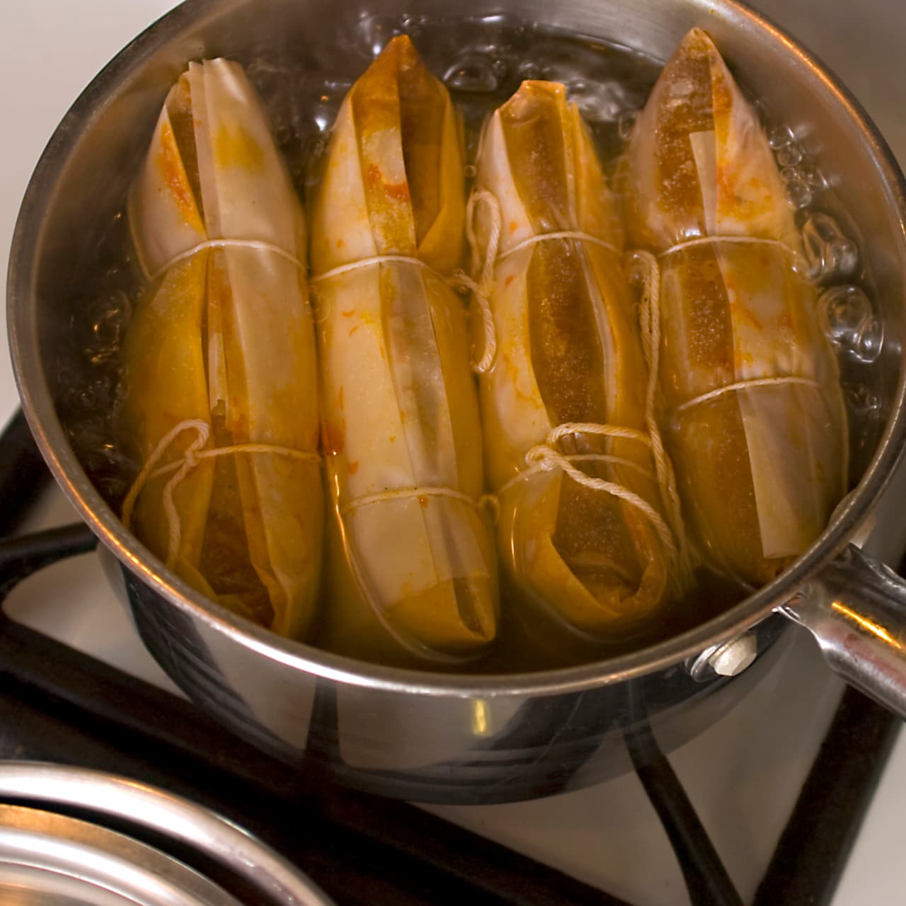 En la olla de los tamales coloca una moneda, esta va a estar moviéndose constantemente y haciendo ruido. Si dejas de escucharlo, significa que no hay suficiente agua y los tamales podrían quemarse así que cuando dejes de escucharlo, coloca más agua.