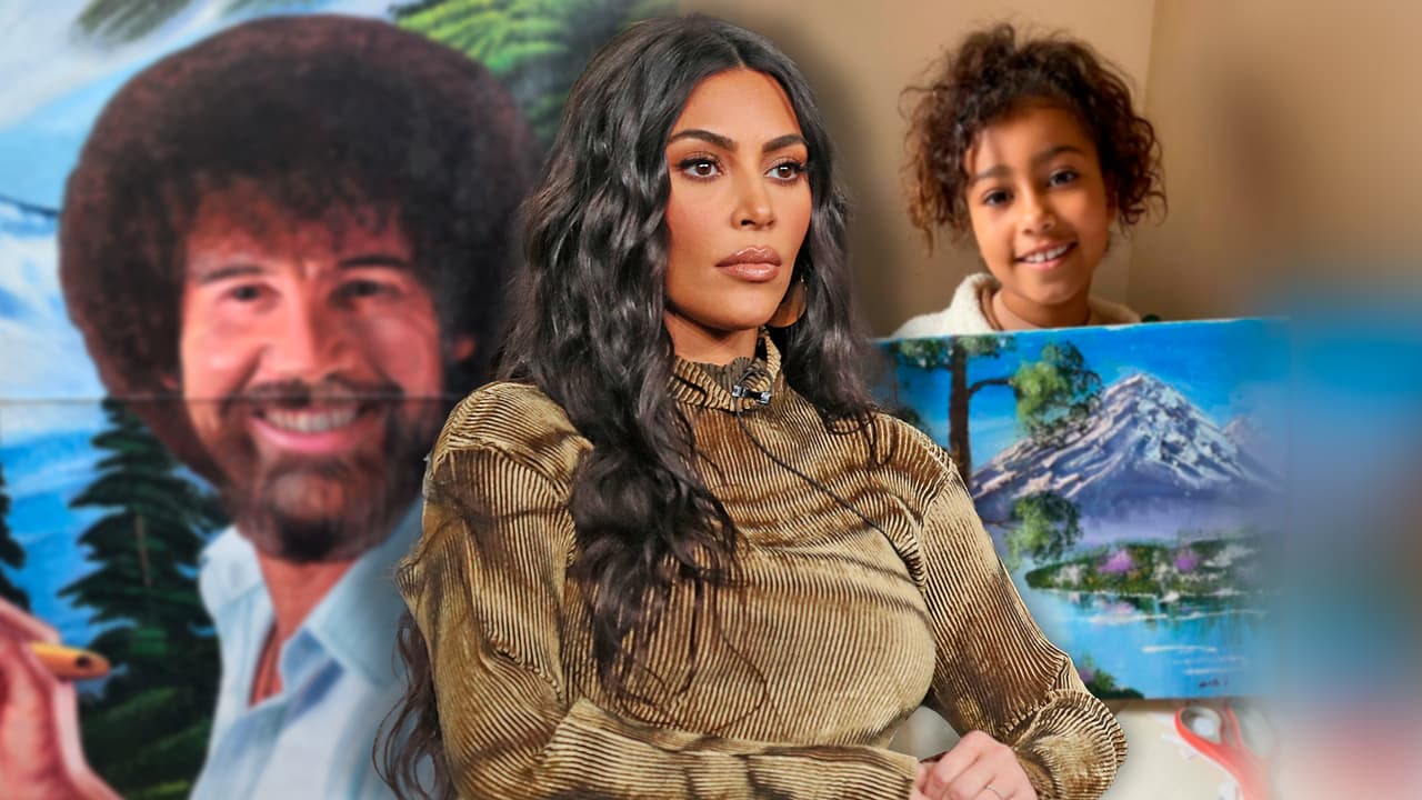 Kim Kardashian defiende como una leona el talento de su hija North, cuestionado por una pintura