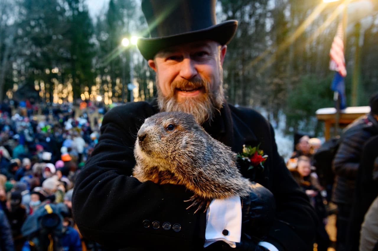 <b>Punxsutawney Phil es básicamente inmortal</b>, (eso dicen). Ha sido el mismo Punxsutawney Phil durante los 136 años de tradición, según el club. Eso es más de 15 veces más que el límite superior de la vida útil típica de una 
<b>marmota</b>. Phil es una verdadera marmota vieja.